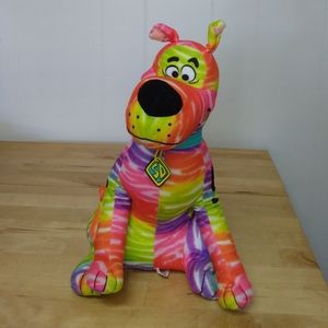 Scooby Doo 12 Inch Multi Colored Tie Dye Plush